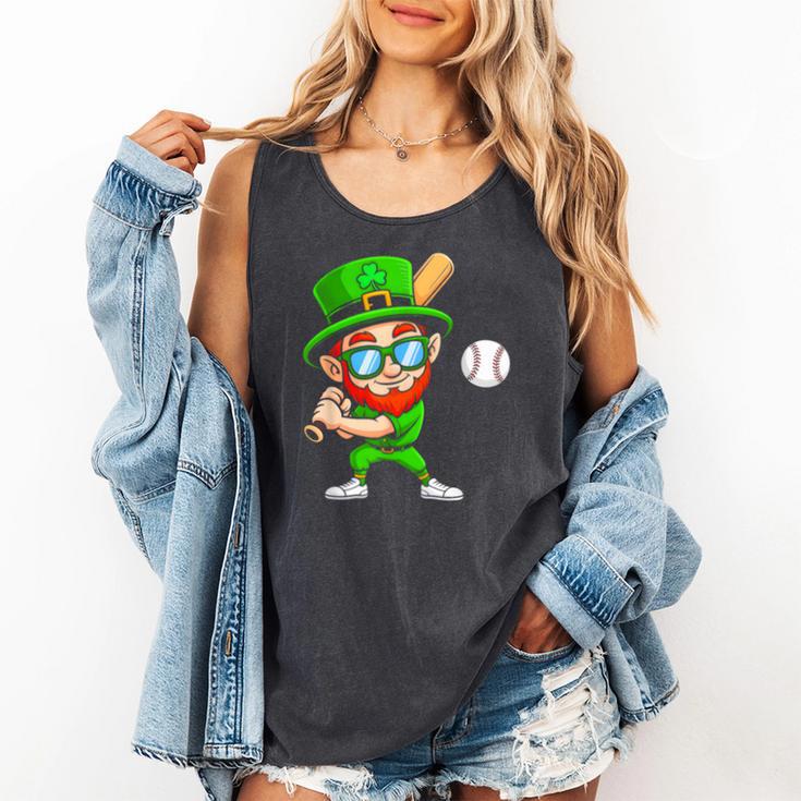 Kids St Patricks Day Shirt Leprechaun Baseball Boys Men Comfort Colors Tank Top