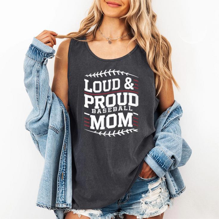 Loud & Proud Baseball Mom Mama Sport Cute Comfort Colors Tank Top