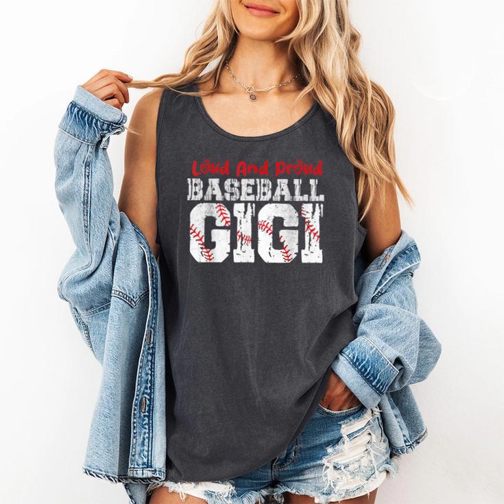 Loud And Proud Baseball Gigi Baseball Mom Comfort Colors Tank Top