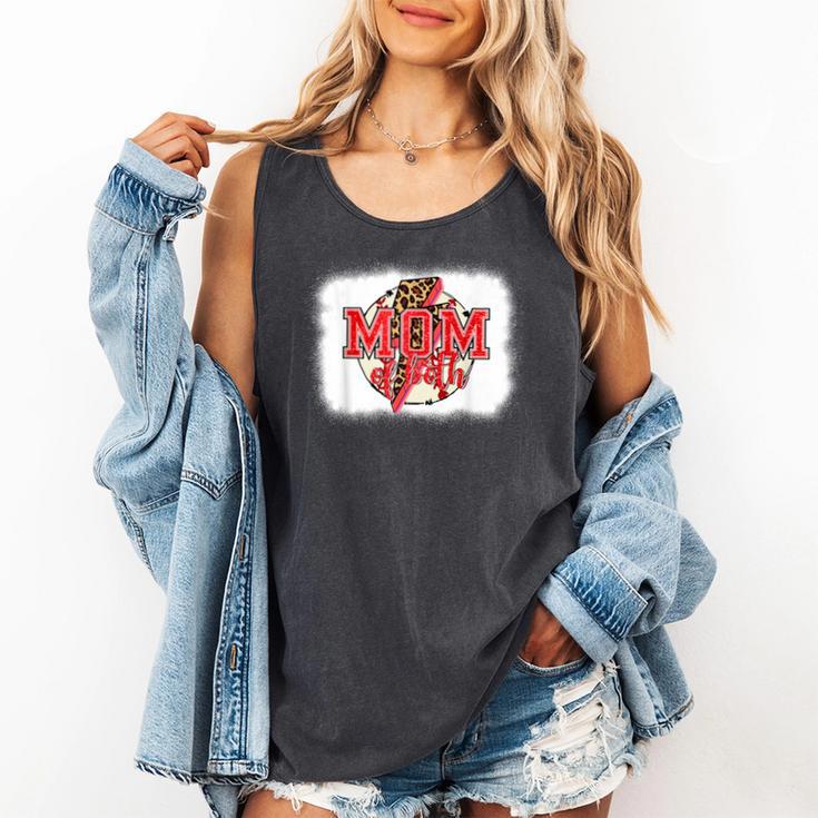 Mom Of Both Baseball Mom Mommy Comfort Colors Tank Top