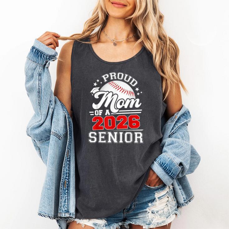 Proud Mom Of A 2026 Senior Baseball Graduation 2026 Comfort Colors Tank Top