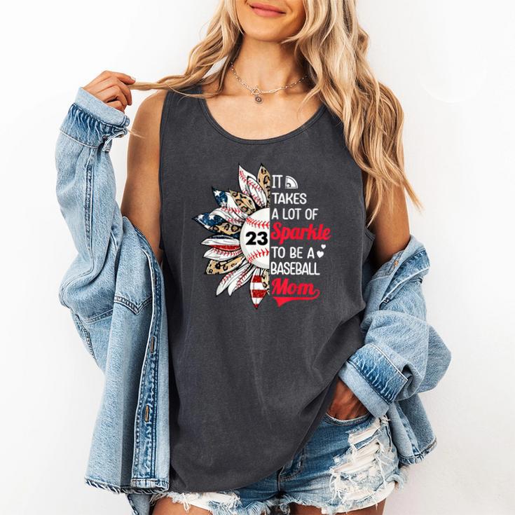 It Takes A Lot Of Sparkle To Be A Baseball Mom Comfort Colors Tank Top