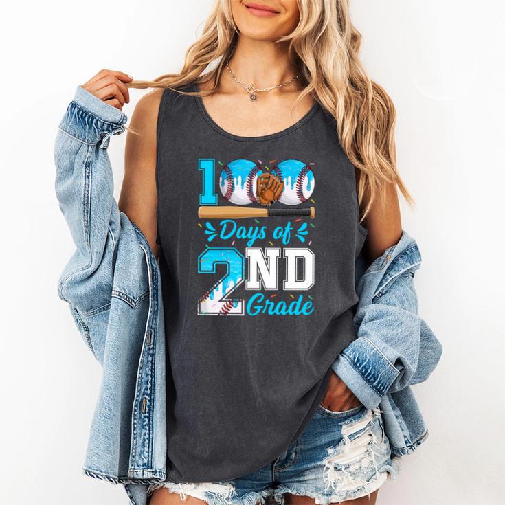 100 Days Of 2nd Grade Baseball 100th Day Of School Boys Kids Comfort Colors Tank Top 100 Days Of 2nd Grade Baseball 100th Day Of School Boys Kids Comfort Colors Tank Top