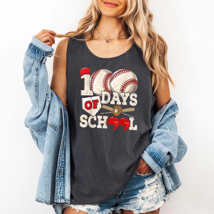 100 Days Of School Baseball 100th Day Of School Kids Teacher Comfort Colors Tank Top 100 Days Of School Baseball 100th Day Of School Kids Teacher Comfort Colors Tank Top