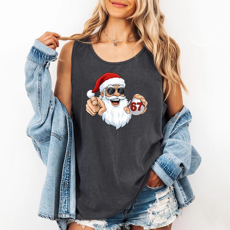 67 Baseball Santa Six Seven Meme Christmas Men Women Kids Comfort Colors Tank Top 67 Baseball Santa Six Seven Meme Christmas Men Women Kids Comfort Colors Tank Top