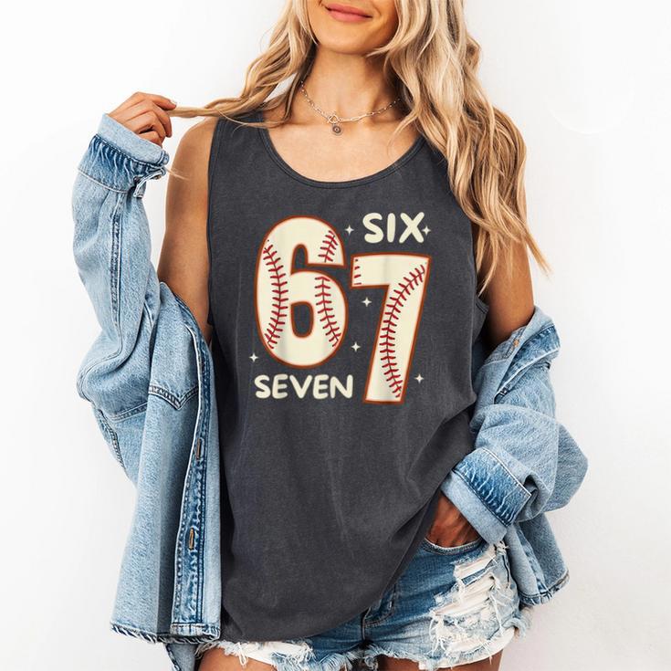 67 Baseball Six Seven 6 7 Meme Kids 67 Teen Boys 6-7 Comfort Colors Tank Top 67 Baseball Six Seven 6 7 Meme Kids 67 Teen Boys 6-7 Comfort Colors Tank Top