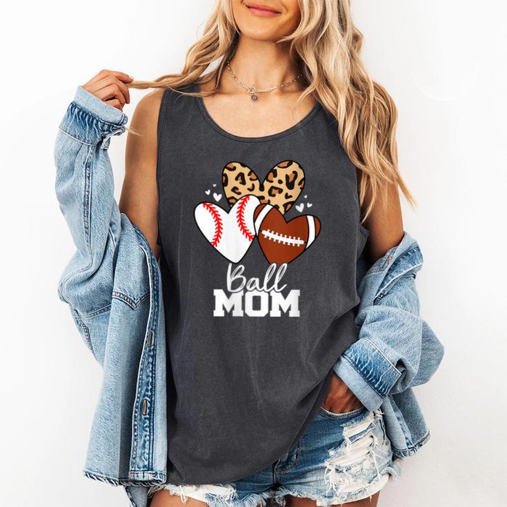 Ball Mom Football Baseball Mom Heart Comfort Colors Tank Top Ball Mom Football Baseball Mom Heart Comfort Colors Tank Top