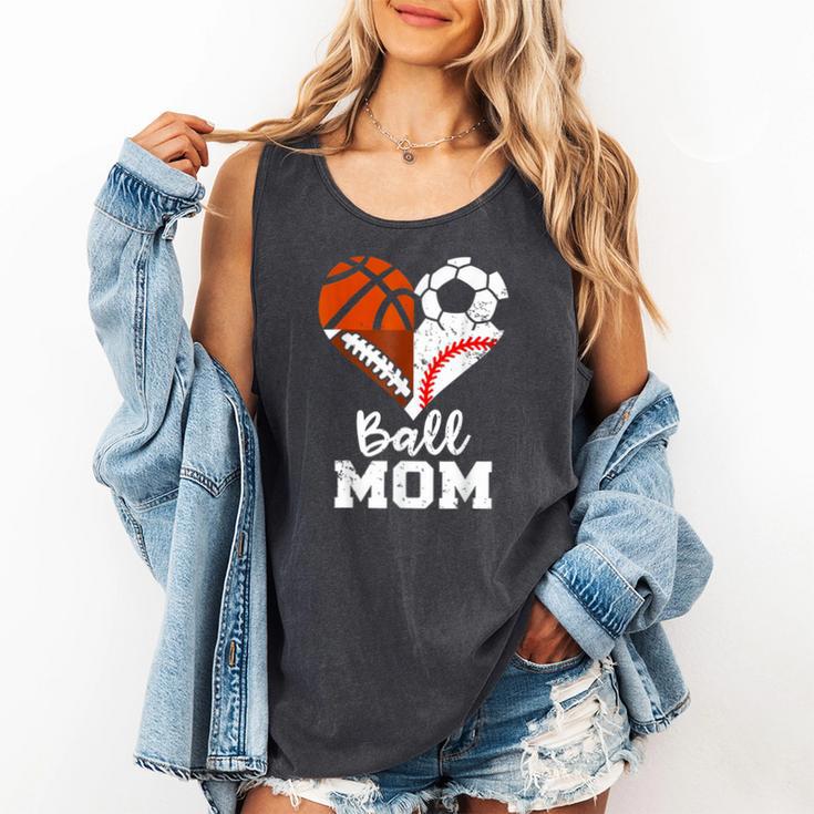 Ball Mom Heart Soccer Basketball Baseball Football Mom Comfort Colors Tank Top Ball Mom Heart Soccer Basketball Baseball Football Mom Comfort Colors Tank Top