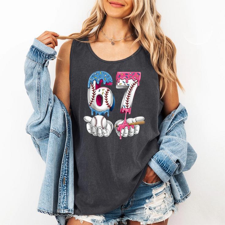 Baseball 67 Ice Cream Drip Six Seven Boys Girls Meme Comfort Colors Tank Top Baseball 67 Ice Cream Drip Six Seven Boys Girls Meme Comfort Colors Tank Top