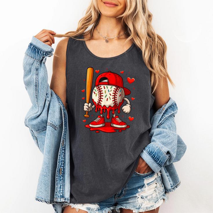 Baseball Drip Ice Cream Apparel Boys Kids Valentines Day Comfort Colors Tank Top Baseball Drip Ice Cream Apparel Boys Kids Valentines Day Comfort Colors Tank Top