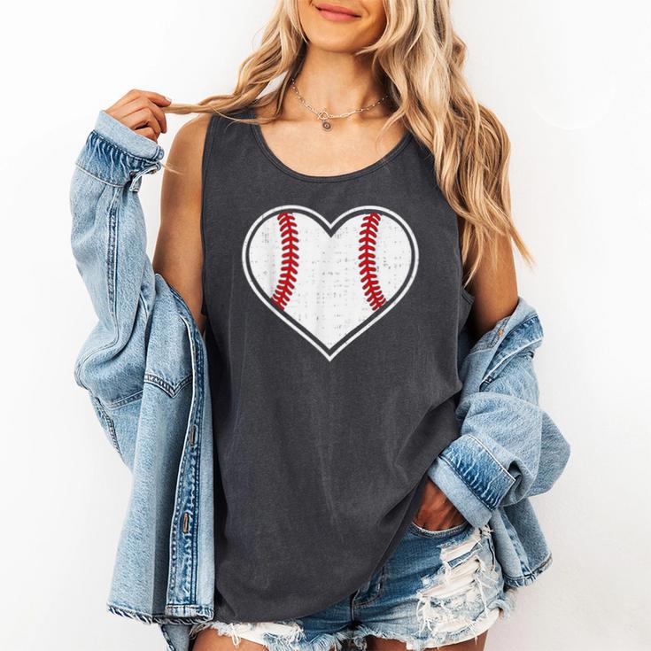 Baseball Heart Love Sport Valentines Day Men Women Boys Kids Comfort Colors Tank Top