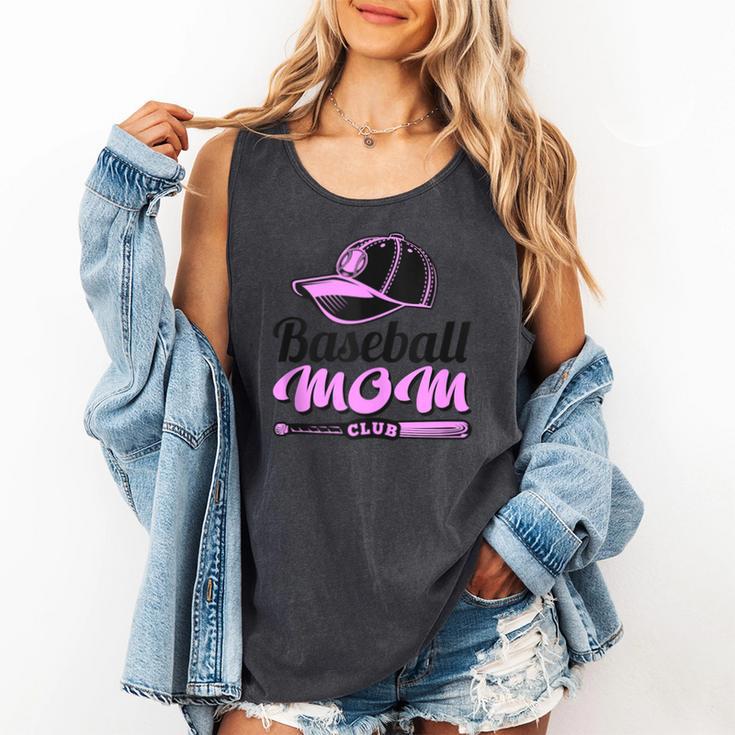 Baseball Mom Club Cool Comfort Colors Tank Top Baseball Mom Club Cool Comfort Colors Tank Top