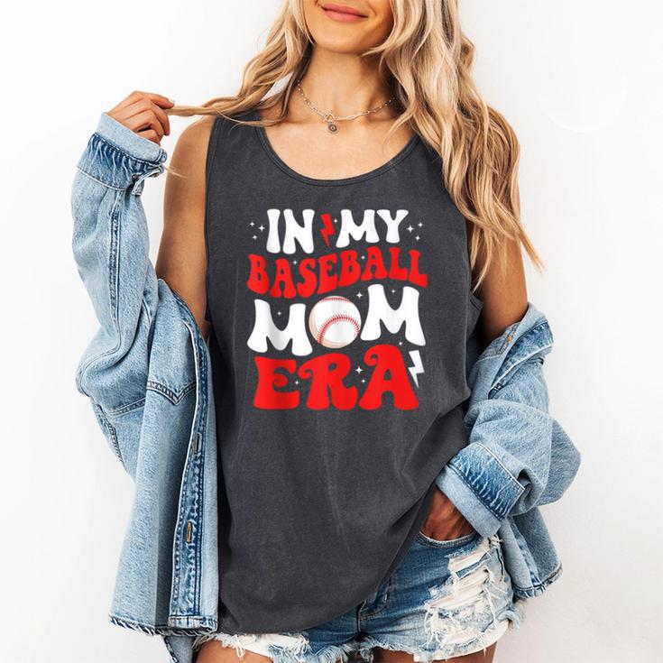 In My Baseball Mom Era Cute Groovy Baseball Comfort Colors Tank Top In My Baseball Mom Era Cute Groovy Baseball Comfort Colors Tank Top