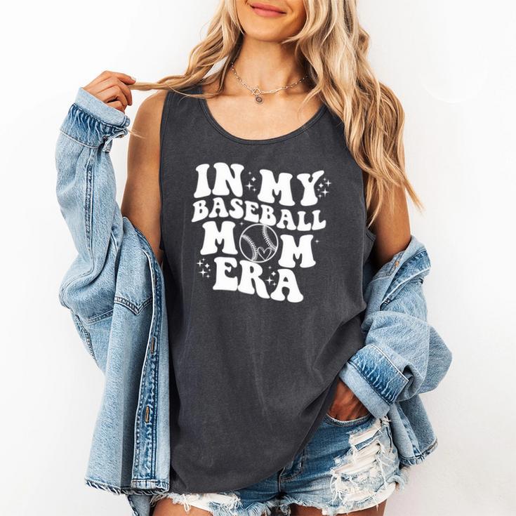In My Baseball Mom Era Retro Groovy Comfort Colors Tank Top In My Baseball Mom Era Retro Groovy Comfort Colors Tank Top