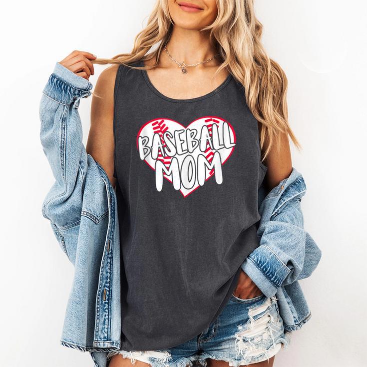 Baseball Mom Heart Comfort Colors Tank Top Baseball Mom Heart Comfort Colors Tank Top