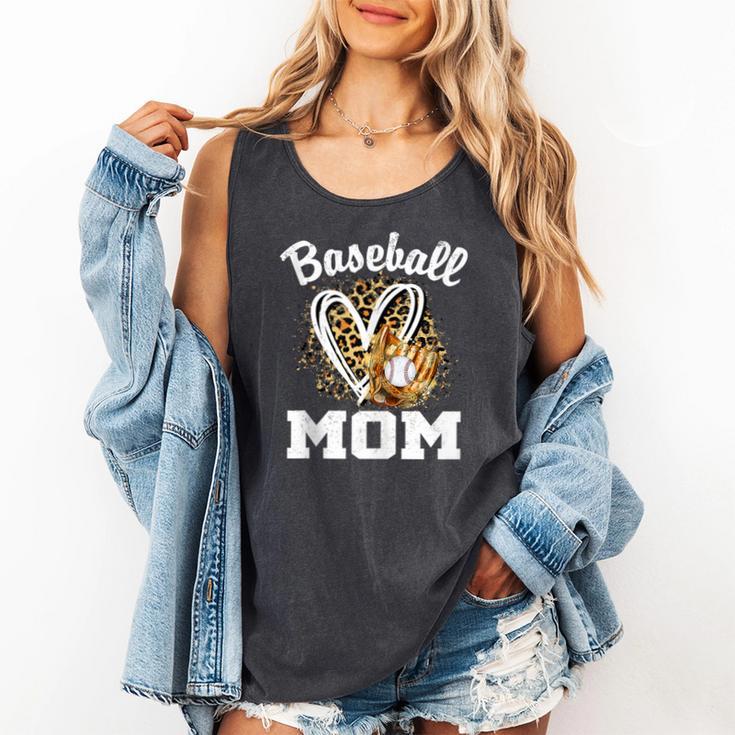 Baseball Mom Leopard Heart Matching Family Comfort Colors Tank Top Baseball Mom Leopard Heart Matching Family Comfort Colors Tank Top