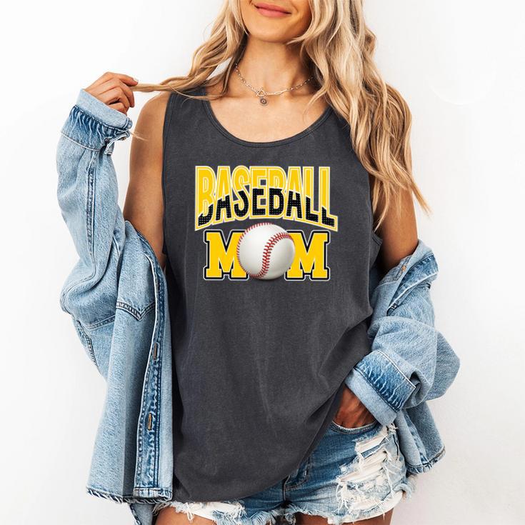 Baseball Mom Sports Mom Yellow Comfort Colors Tank Top Baseball Mom Sports Mom Yellow Comfort Colors Tank Top