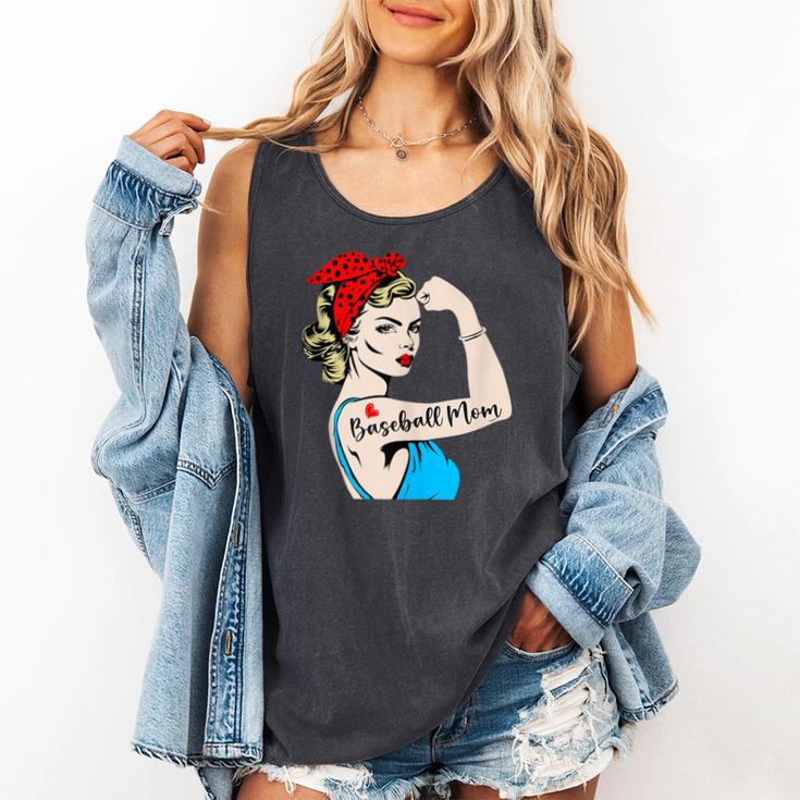 Baseball Mom Woman Baseball Sport Lover Comfort Colors Tank Top Baseball Mom Woman Baseball Sport Lover Comfort Colors Tank Top