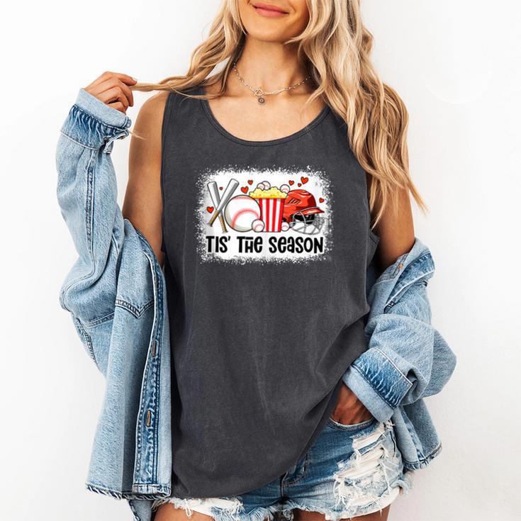Baseball Mom Women Mama Season Baseball Lover Girls Boys Comfort Colors Tank Top