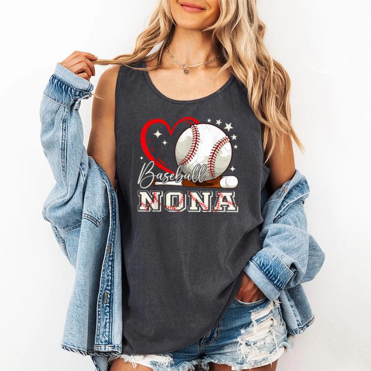 Baseball Nona Family Matching Cute Baseball Lover Comfort Colors Tank Top