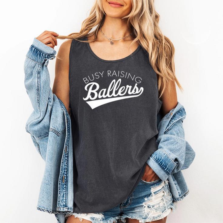Busy Raising Ballers Baseball Mom & Parent Sports Premium Comfort Colors Tank Top Busy Raising Ballers Baseball Mom & Parent Sports Premium Comfort Colors Tank Top