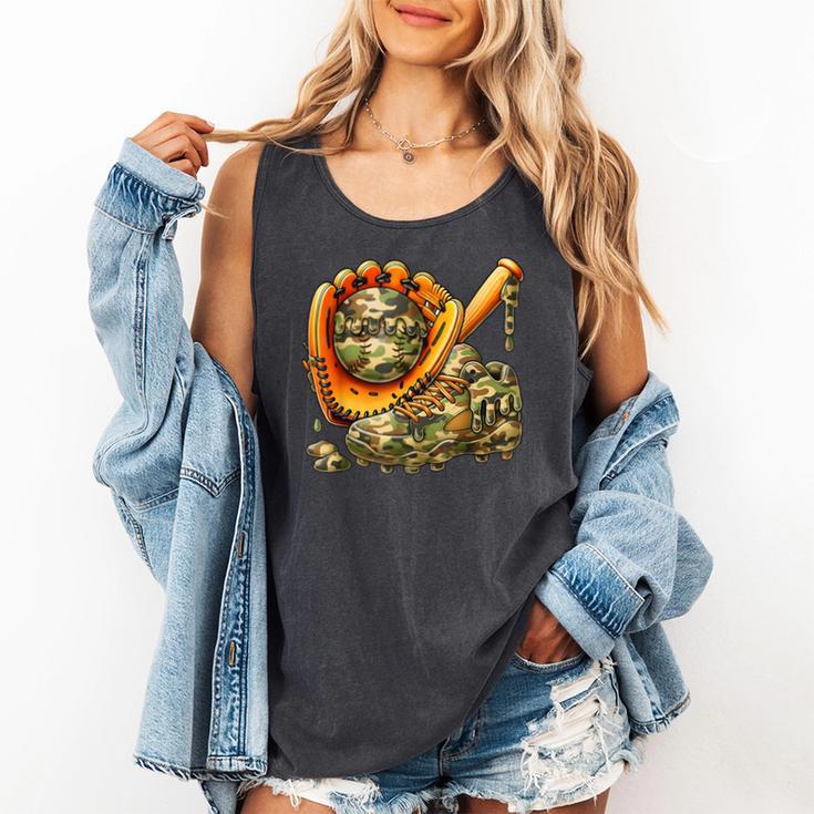 Camo Ice Cream Drip Baseball Stuff Baseball Drip Boys Comfort Colors Tank Top Camo Ice Cream Drip Baseball Stuff Baseball Drip Boys Comfort Colors Tank Top