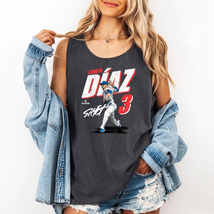 Edwin Diaz Los Angeles D Baseball Players MLBEDD204M Comfort Colors Tank Top Edwin Diaz Los Angeles D Baseball Players MLBEDD204M Comfort Colors Tank Top
