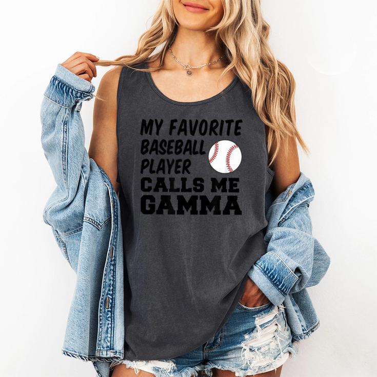 My Favorite Baseball Player Calls Me Gamma Comfort Colors Tank Top My Favorite Baseball Player Calls Me Gamma Comfort Colors Tank Top