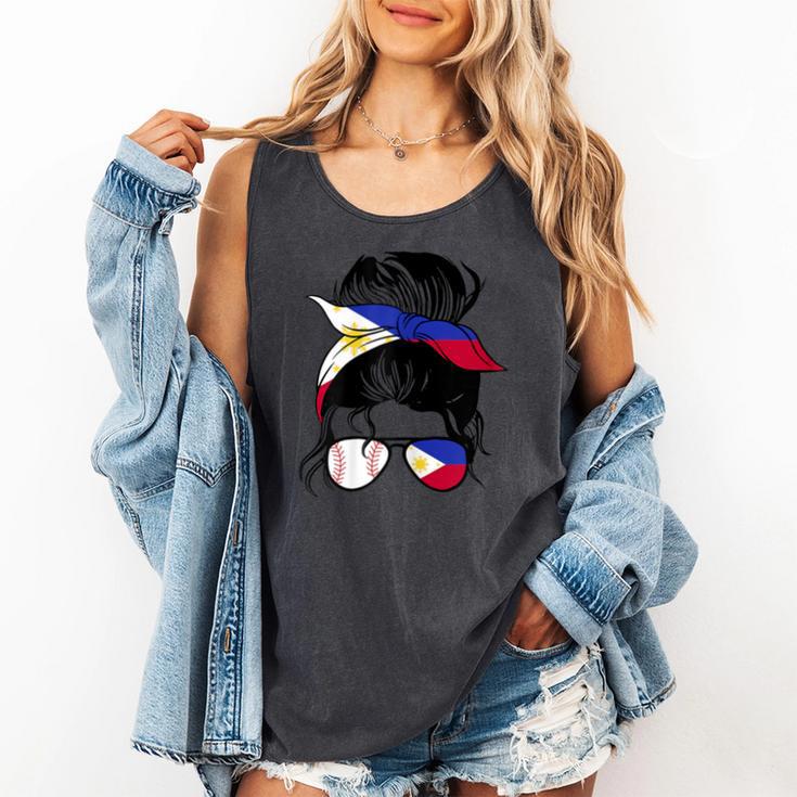 Filipina Baseball Mom Philippines Flag Baseball Girl Comfort Colors Tank Top Filipina Baseball Mom Philippines Flag Baseball Girl Comfort Colors Tank Top