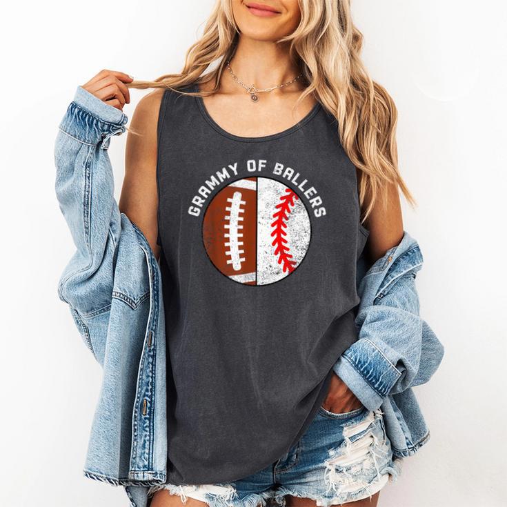 Grammy Of Ballers Football Baseball Grandma Grammy Comfort Colors Tank Top Grammy Of Ballers Football Baseball Grandma Grammy Comfort Colors Tank Top