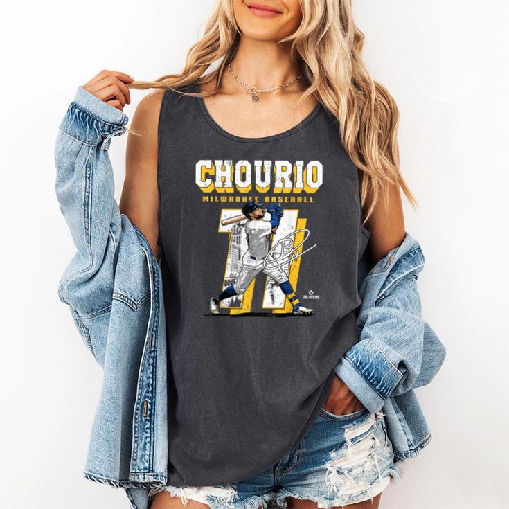 Jackson Chourio Milwaukee MLB Baseball Player MLBJCH201M Comfort Colors Tank Top