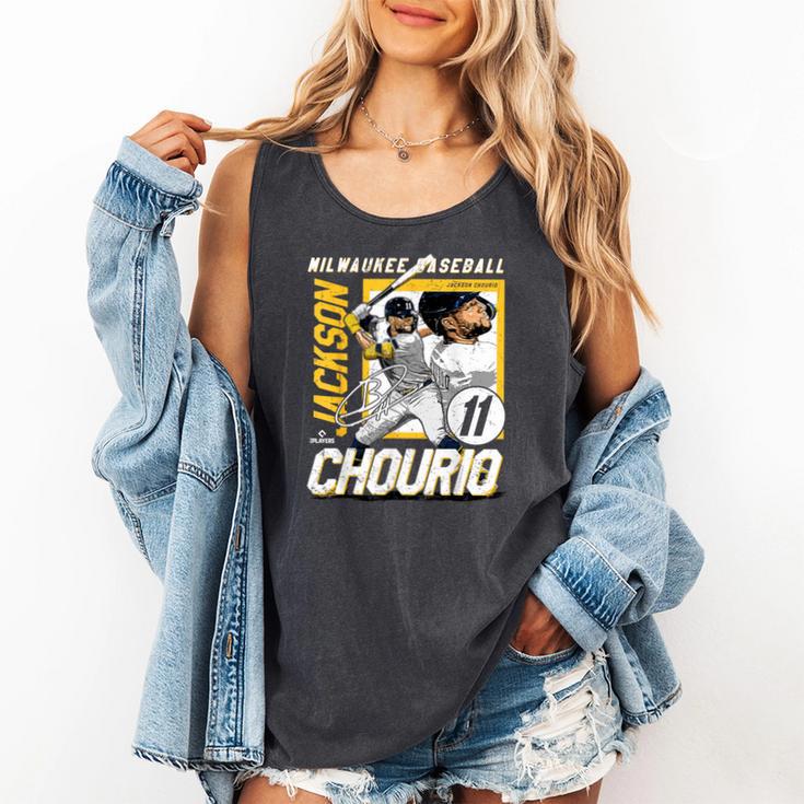 Jackson Chourio Milwaukee MLB Baseball Player MLBJCH203M Comfort Colors Tank Top Jackson Chourio Milwaukee MLB Baseball Player MLBJCH203M Comfort Colors Tank Top