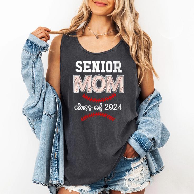 Proud Senior Baseball Mom Class Of 2024 Highschool Baseball Comfort Colors Tank Top