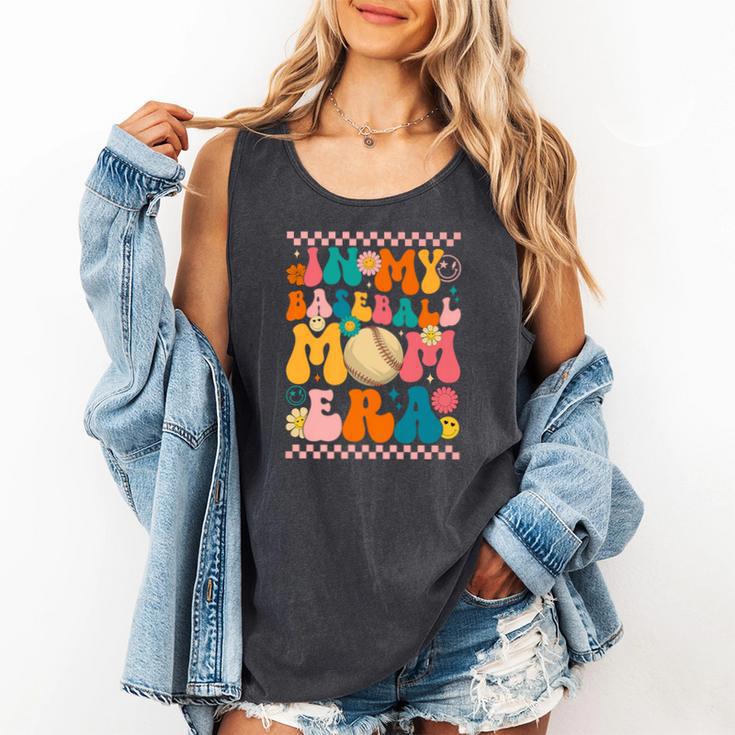 Retro Groovy In My Baseball Mom Era Happy Women Premium Comfort Colors Tank Top Retro Groovy In My Baseball Mom Era Happy Women Premium Comfort Colors Tank Top