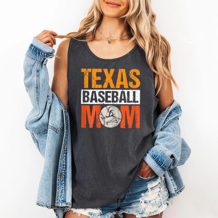 Texas Baseball Mom Design Baseball Player And Baseball Comfort Colors Tank Top