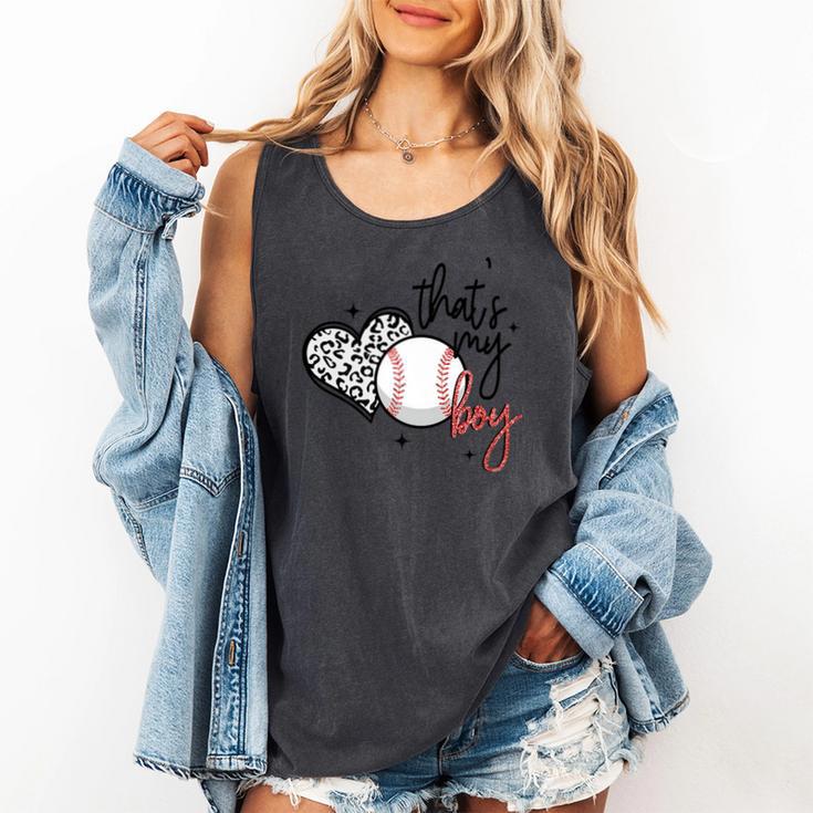 That's My Boy Leopard Heart Baseball Mom Premium Comfort Colors Tank Top That's My Boy Leopard Heart Baseball Mom Premium Comfort Colors Tank Top