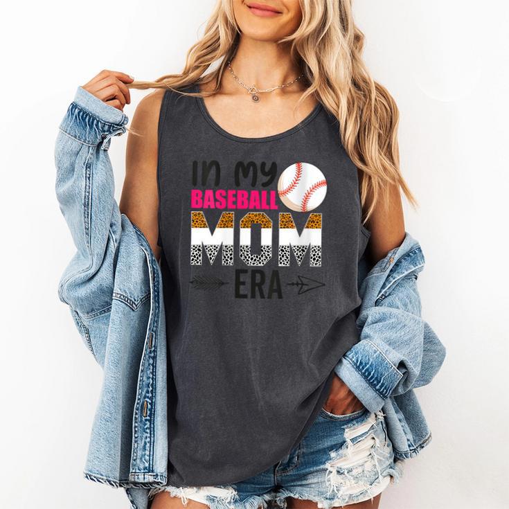 In My Baseball Mom Era Baseball Mom Mother Comfort Colors Tank Top
