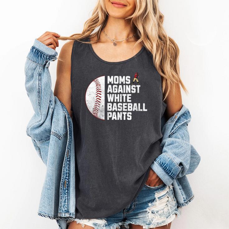 Moms Against Baseball Pants Baseball Mom Premium Comfort Colors Tank Top