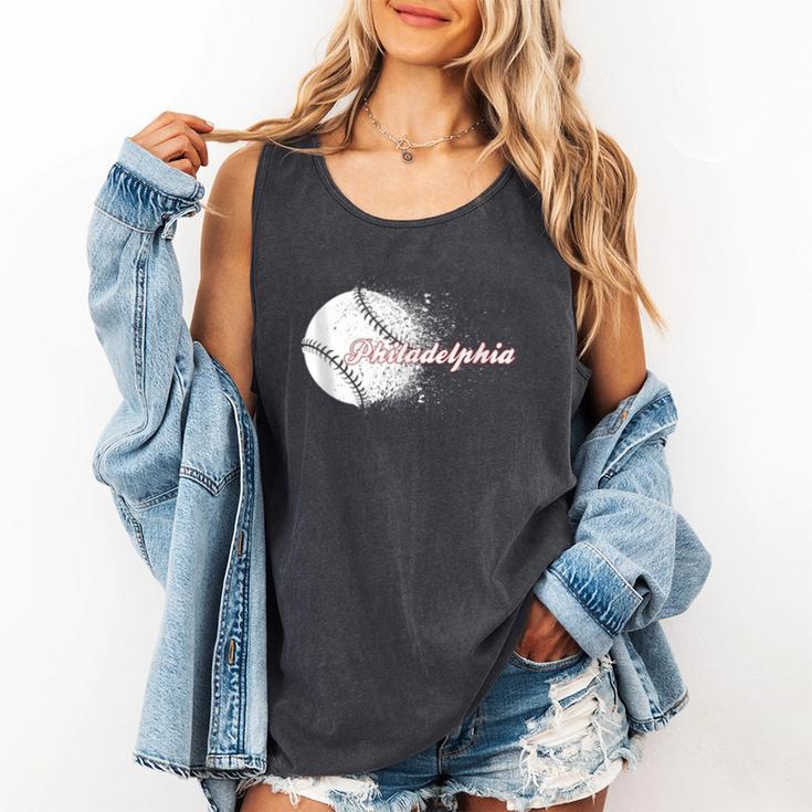 Philadelphia Baseball Skyline Philly Men Women Comfort Colors Tank Top