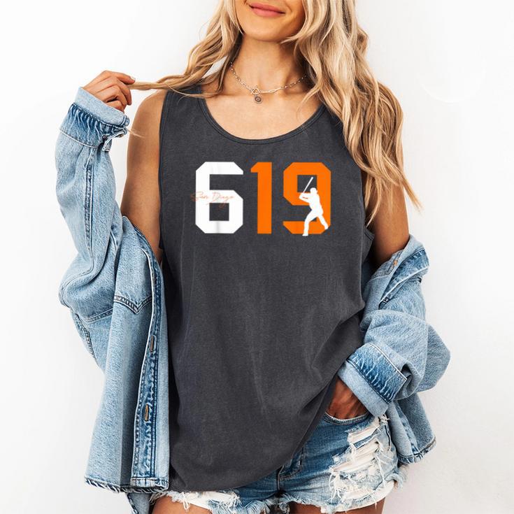 Retro San Diego 619 Vintage 90's Baseball Sports Style Lover Comfort Colors Tank Top