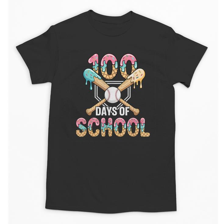 100 Days Of School Baseball 100th Day Of School Unisex T-Shirt
