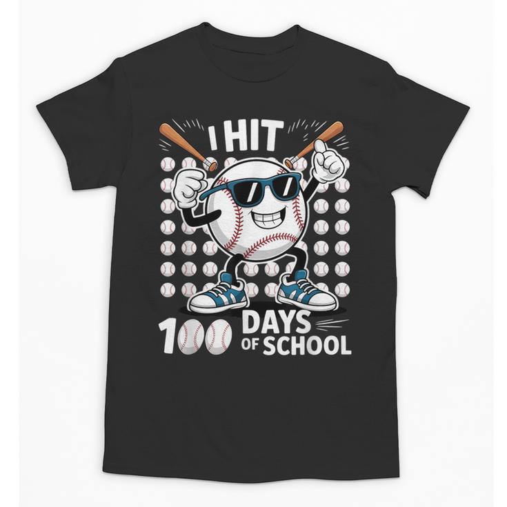 100 Days Of School Baseball Bat 100th Day Of School Unisex T-Shirt