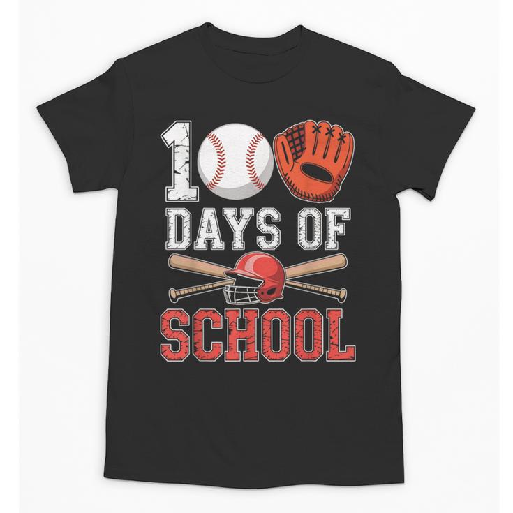 100 Days Of School Baseball Player Teacher Student Unisex T-Shirt