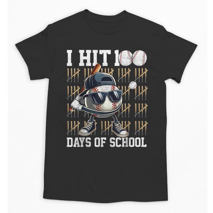 100 Days Of School Boys Kids 100th Day Balls Baseball Kids Unisex T-Shirt