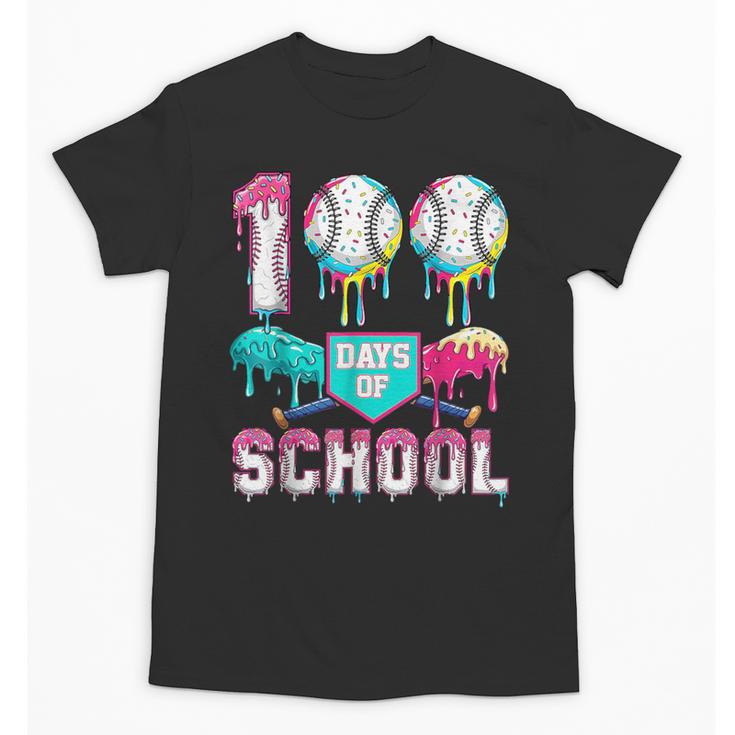 100 Days Of School Boys Kids 100th Day Of School Baseball Unisex T-Shirt