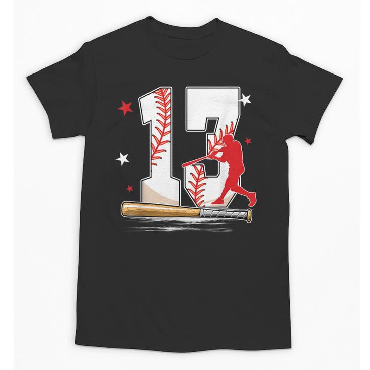 13 Years Old Baseball Birthday Boy 13th Bday Party Unisex T-Shirt