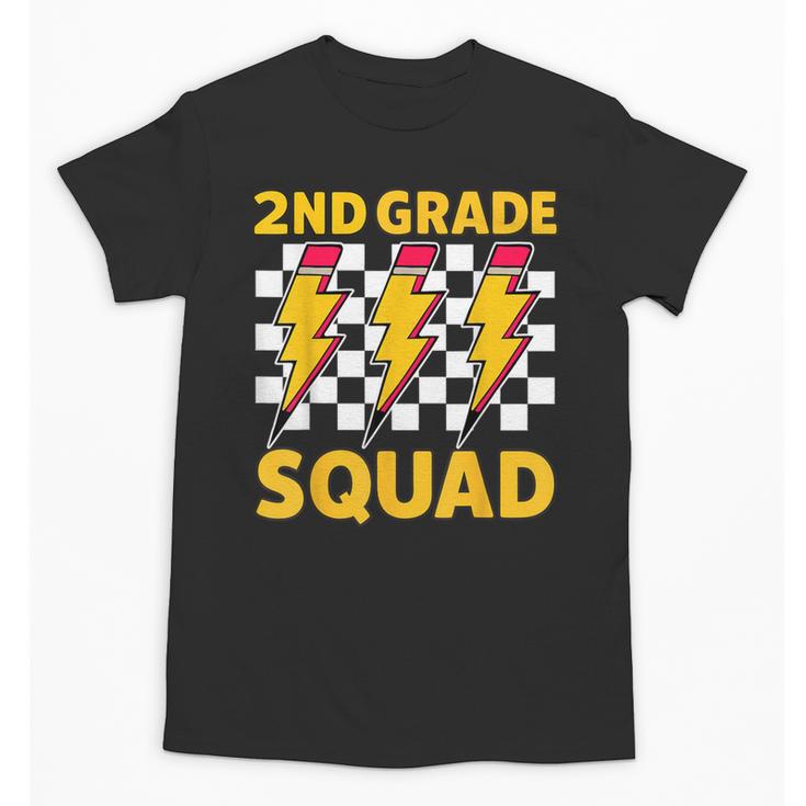 2nd Grade Lightning Bolt Second Grade Squad Back To School Unisex T-Shirt
