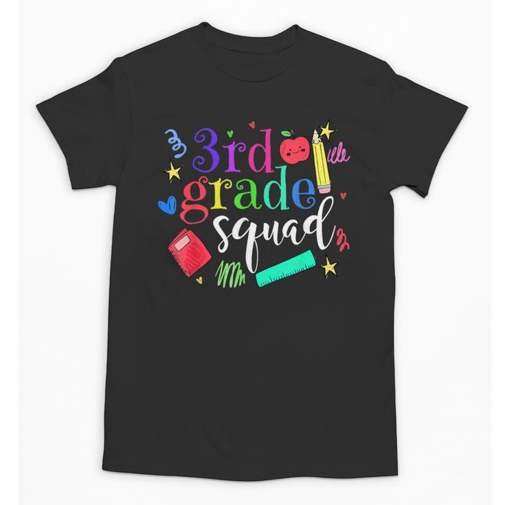 3rd Grade Squad Back To School Team Third Grade Unisex T-Shirt
