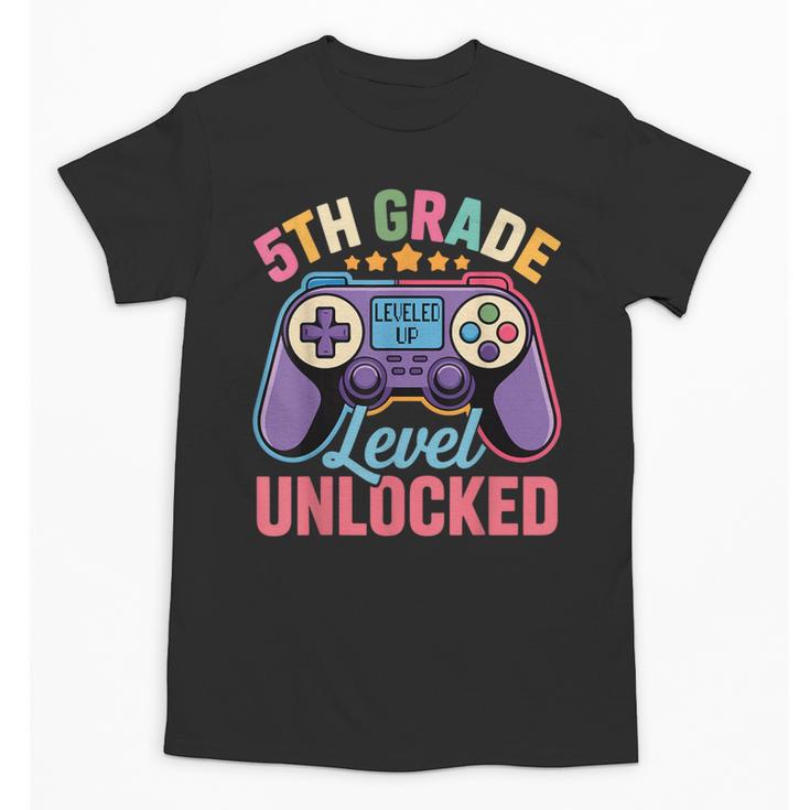 5th Grade Level Unlocked Shirt – Gamer Back To School Unisex T-Shirt