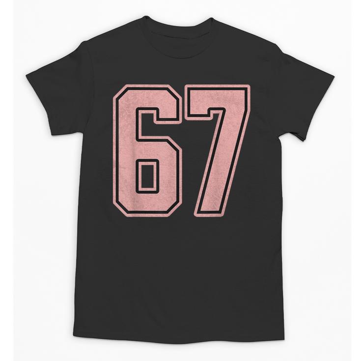 6 7 Number 67 Baseball Meme Tee For Women Unisex T-Shirt